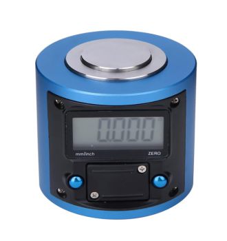 Measuring button for tool measurement with clock